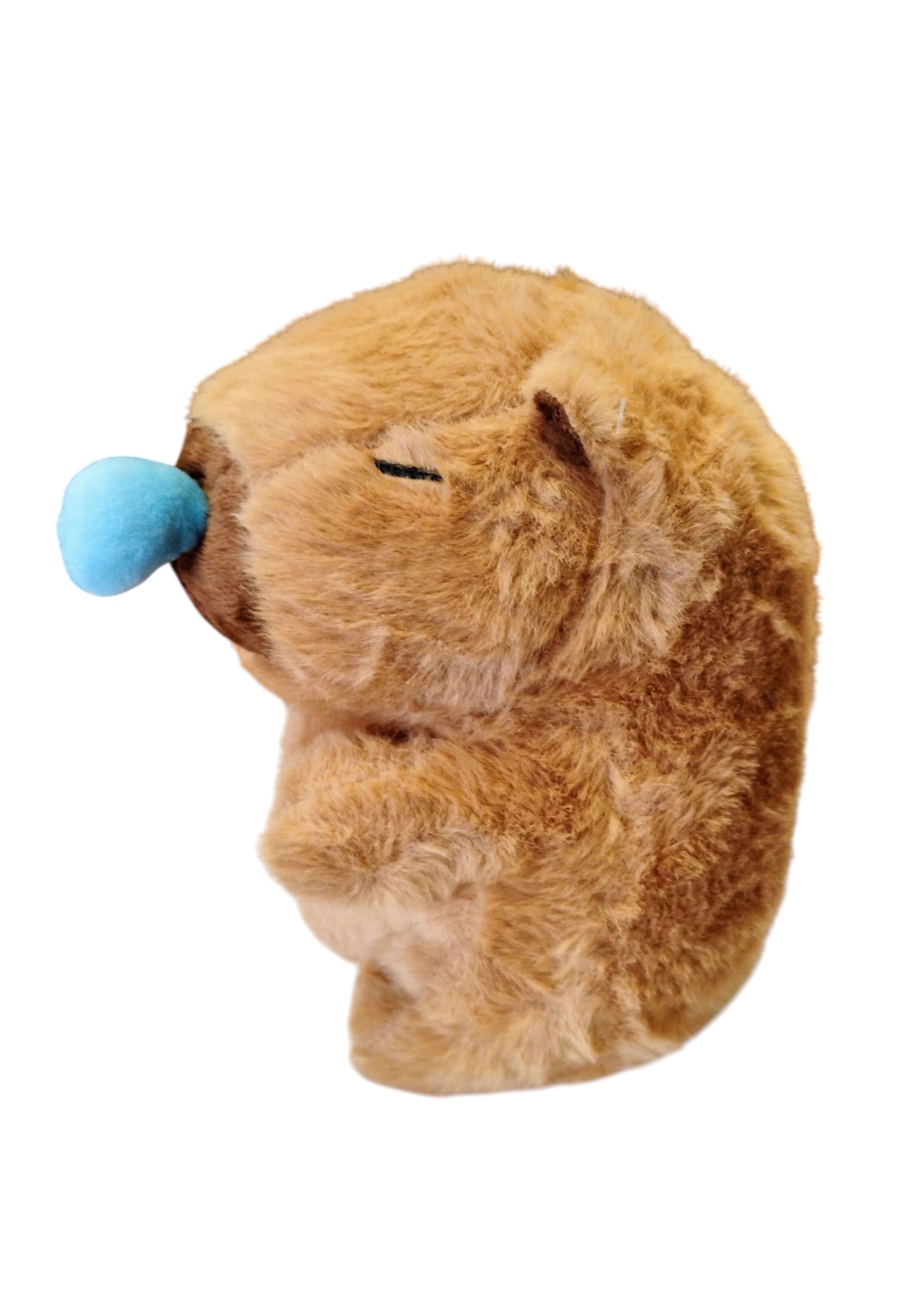 MASKOTKA PLUSZAK WIBRUJĄCY MIŚ KAPIBARA Z BALONIKIEM 20CM E2643 EMAJ