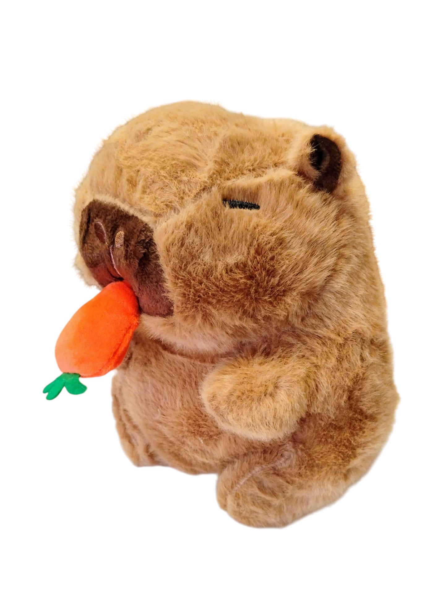 MASKOTKA Z WIBRACJĄ PLUSZAK MIŚ KAPIBARA Z MARCHEWKĄ 20CM E2645 EMAJ