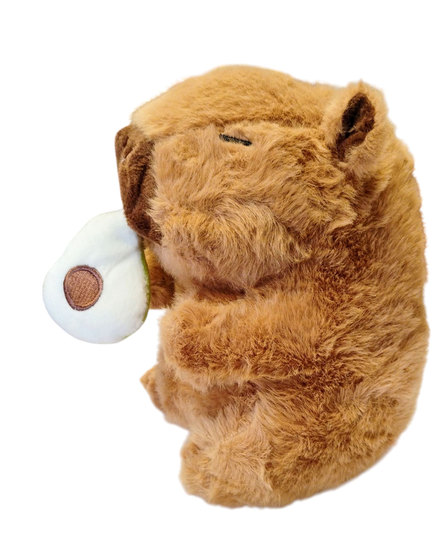 MASKOTKA PRZYTULANKA MIŚ KAPIBARA Z WYCIĄGANYM AWOKADO 20CM E2646 EMAJ