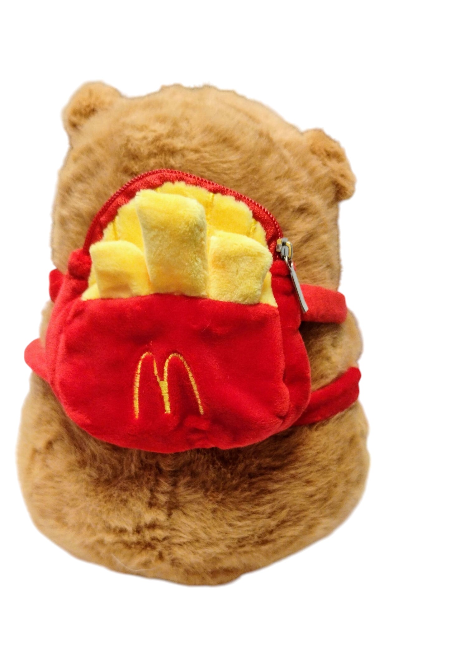 MASKOTKA MIŚ KAPIBARA FRYTKI W PLECAKU PLUSZAK Z WIBRACJAMI 20CM E2649 EMAJ