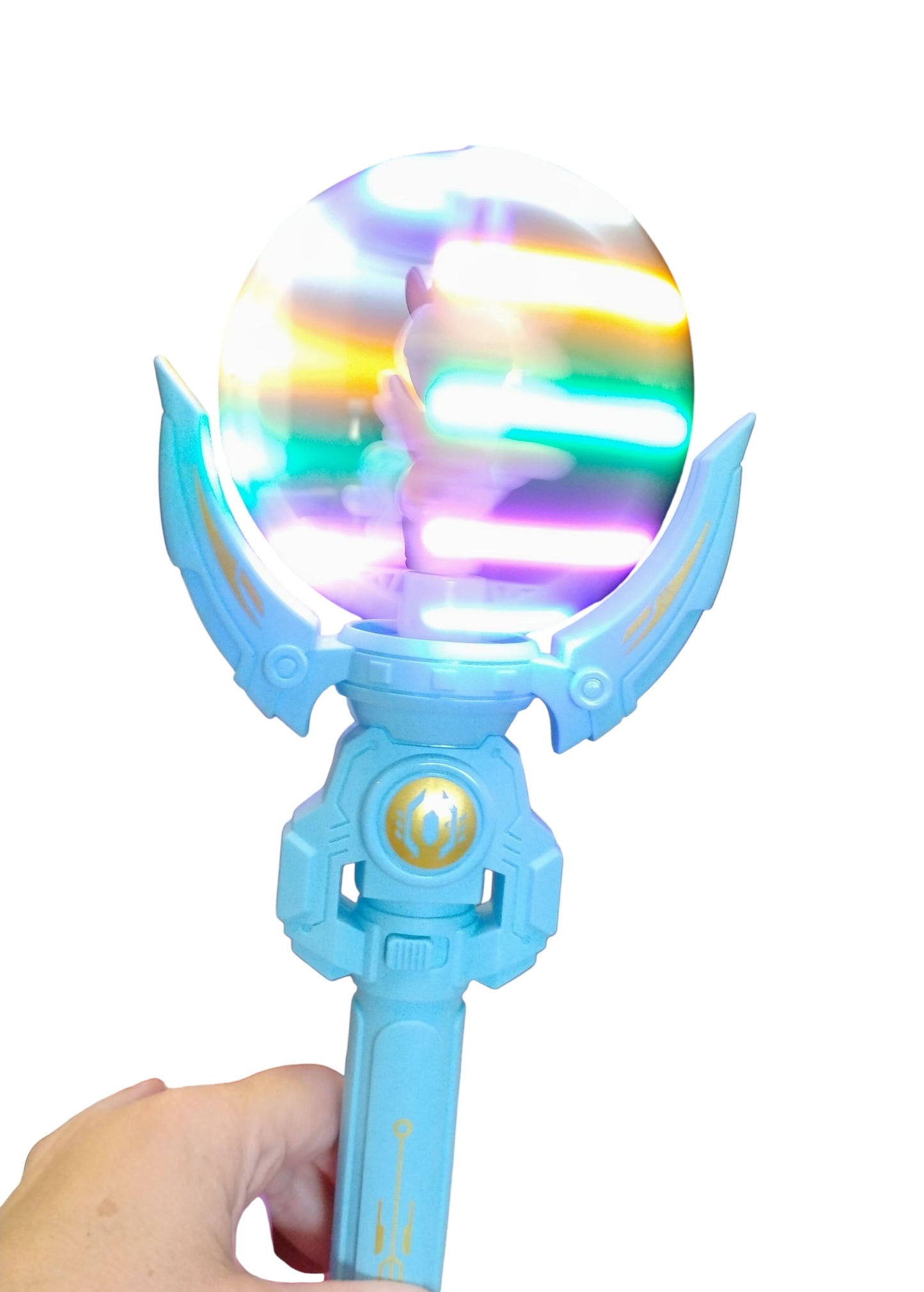 RÓŻDŻKA DELFINEK EFEKT LED ELECTRIC GLOW MUZYKA KRĘCI SIĘ 36CM E2604 EMAJ