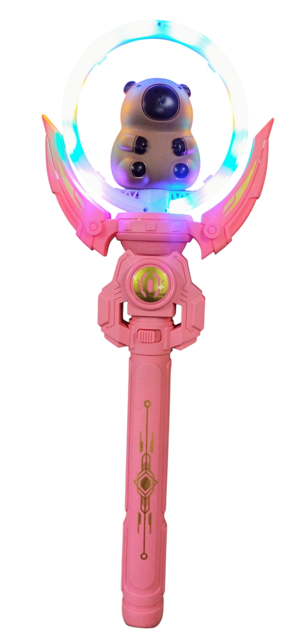 RÓDŻKA ŚWIECĄCA KAPIBARA DŹWIĘK EFEKT ELECTRIC GLOW LED 36CM E2602 EMAJ
