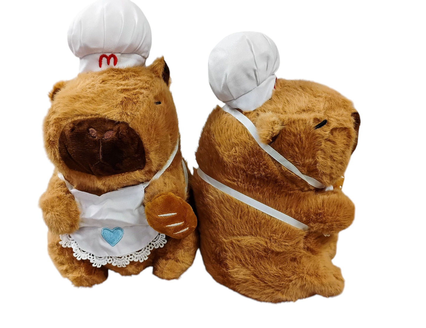 MASKOTKA PLUSZOWA MIŚ KAPIBARA CZAPKA SZEF KUCHNI KUCHARKA 20CM E2648 EMAJ