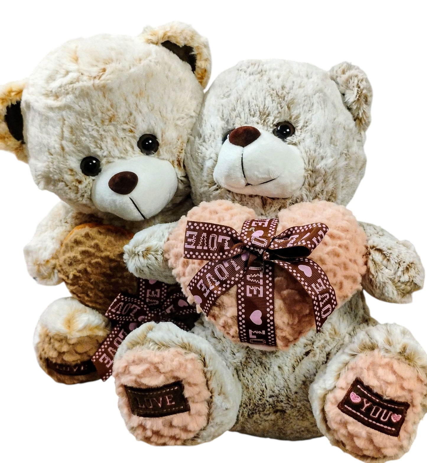 MASKOTKA KLASYCZNY PLUSZOWY MIŚ PRZYTULANKA Z SERCEM LOVE 30CM E2504 EMAJ