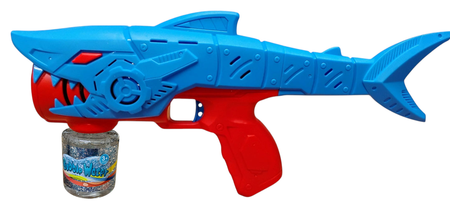 PISTOLET REKIN DUŻY AUTOMAT NA BAŃKI MYDLANE ŚWIATŁO 2 KOLORY 36CM E2601