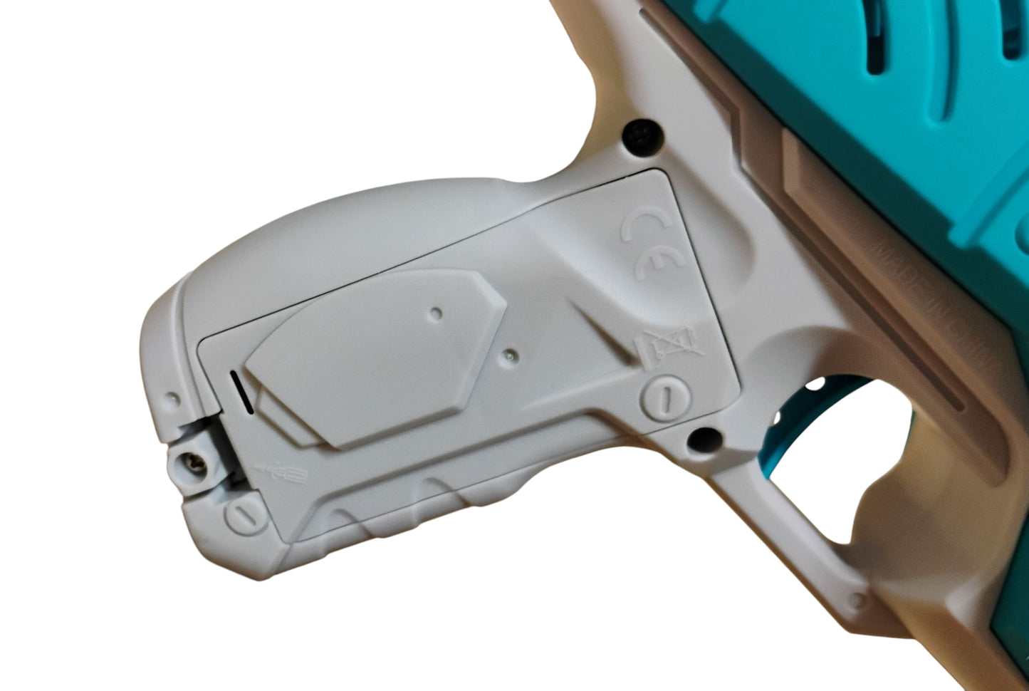 PISTOLET REKIN DUŻY AUTOMAT NA BAŃKI MYDLANE ŚWIATŁO 2 KOLORY 36CM E2601