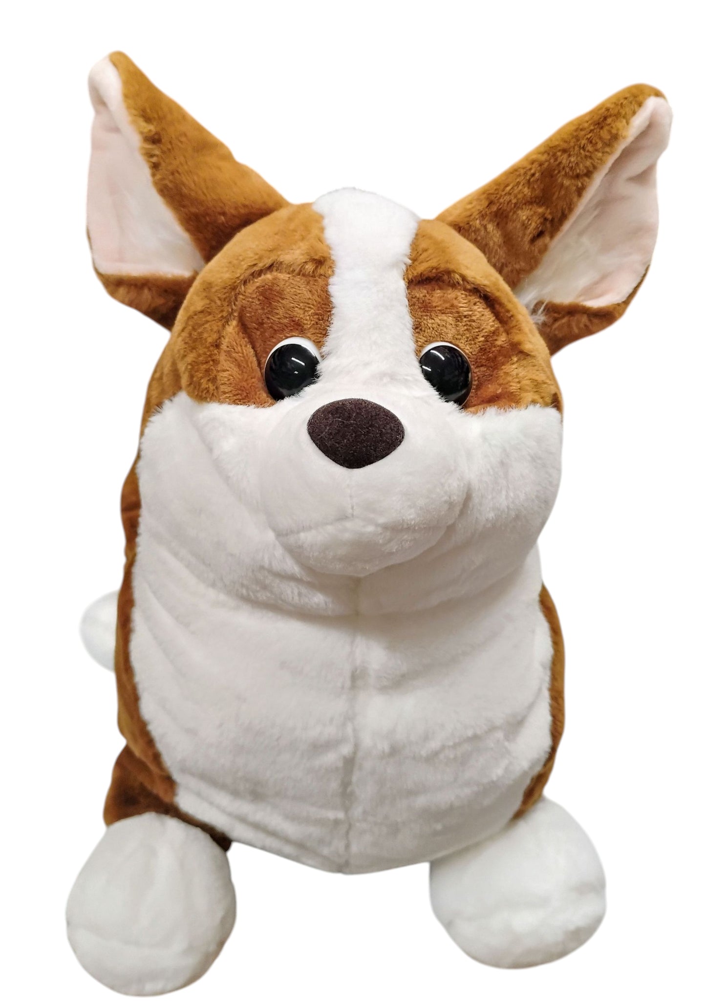 MASKOTKA DUŻY PLUSZOWY PIES RASY CORGI PODUSZKA ZAGŁÓWEK 40CM E2686 EMAJ