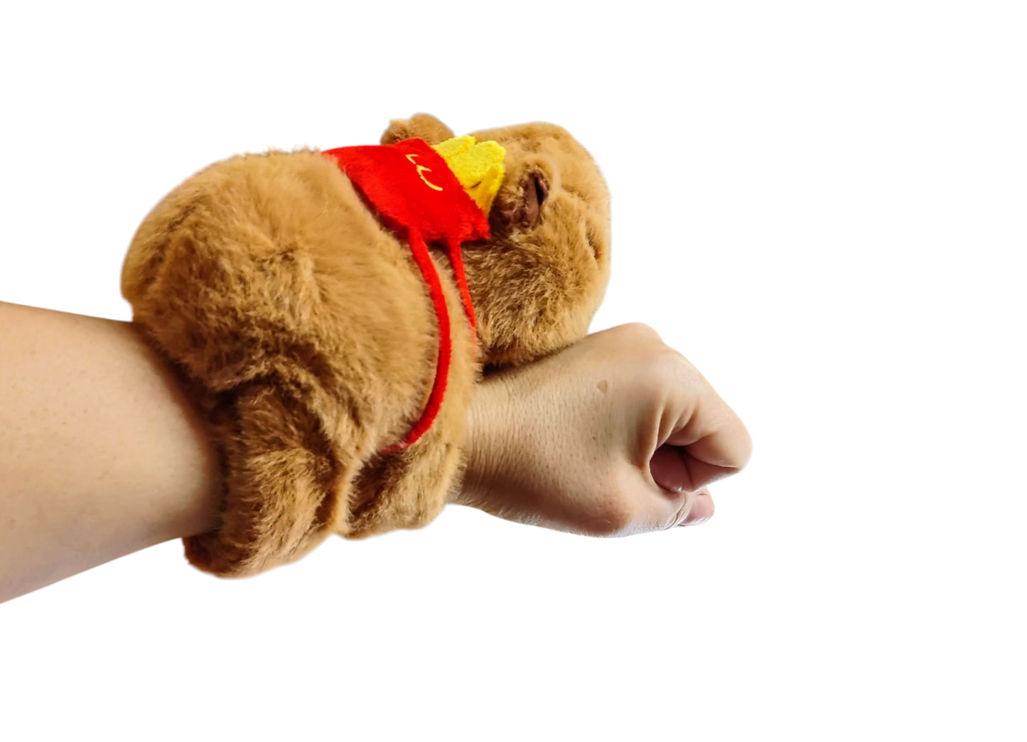 KAPIBARA HIT OPASKA MASKOTKA NA RĘKĘ 18cm – FRYTKI BURGER SPORTY E2764 EMAJ