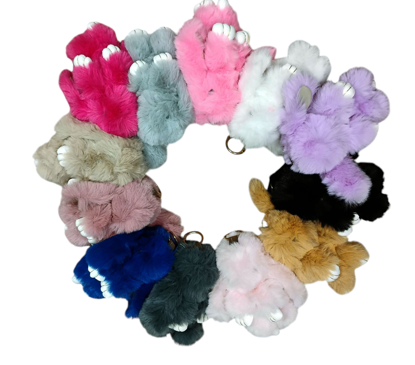 BRELOK KRÓLIK BRELOCZEK MIĘKKI FUTRZAK 18CM STYLOWY DODATEK E1524 EMAJ