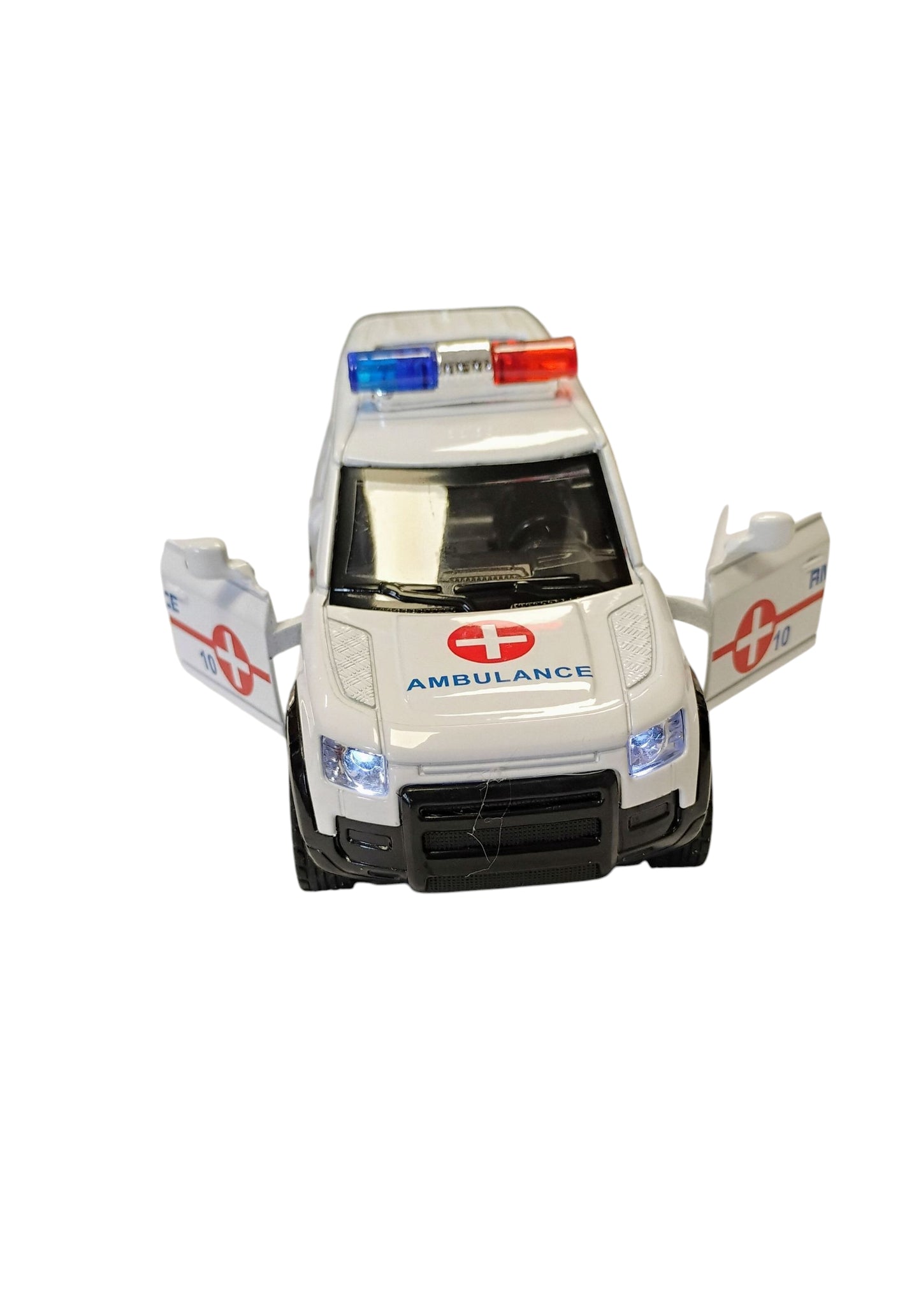 AUTO METAL 12CM POLICJA STRAŻ AMBULANS PULL-BACK DŹWIĘK,SWIATŁA E2521 EMAJ