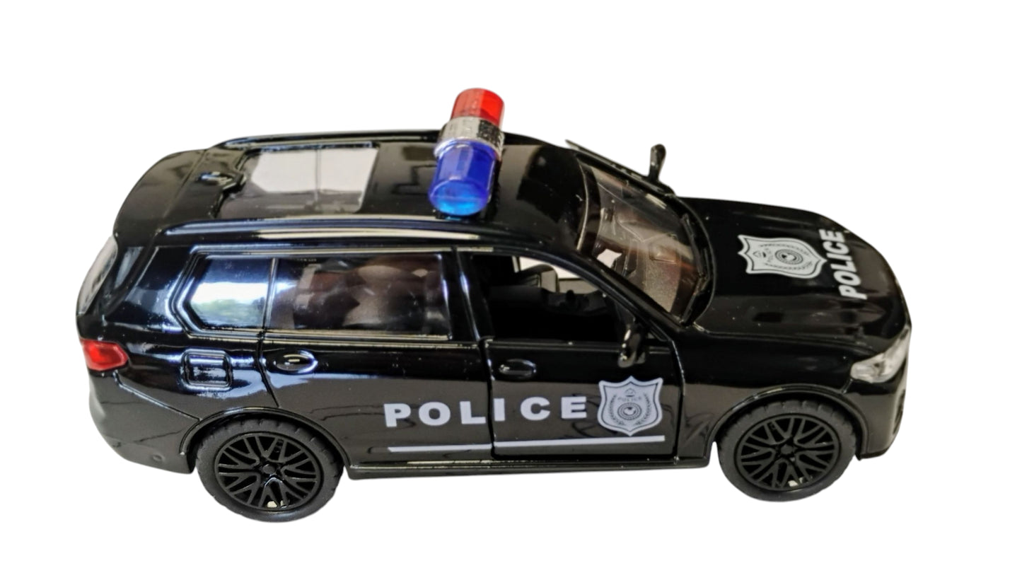 AUTO METAL 12CM POLICJA STRAŻ AMBULANS PULL-BACK DŹWIĘK,SWIATŁA E2521 EMAJ