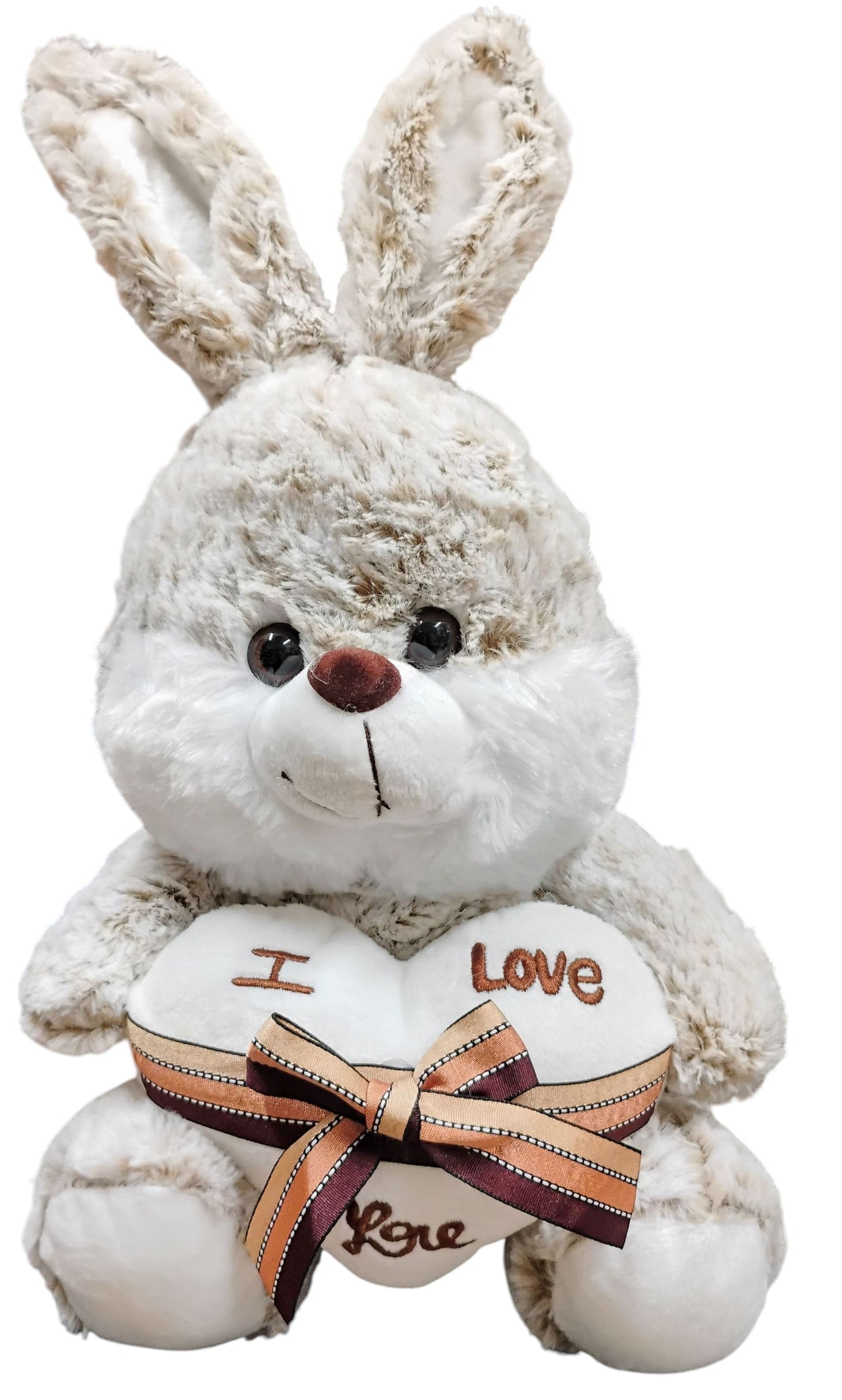 PLUSZOWY KRÓLIK Z SERCEM I LOVE YOU DUŻA MASKOTKA KRÓLIŚ 42CM E2506 EMAJ