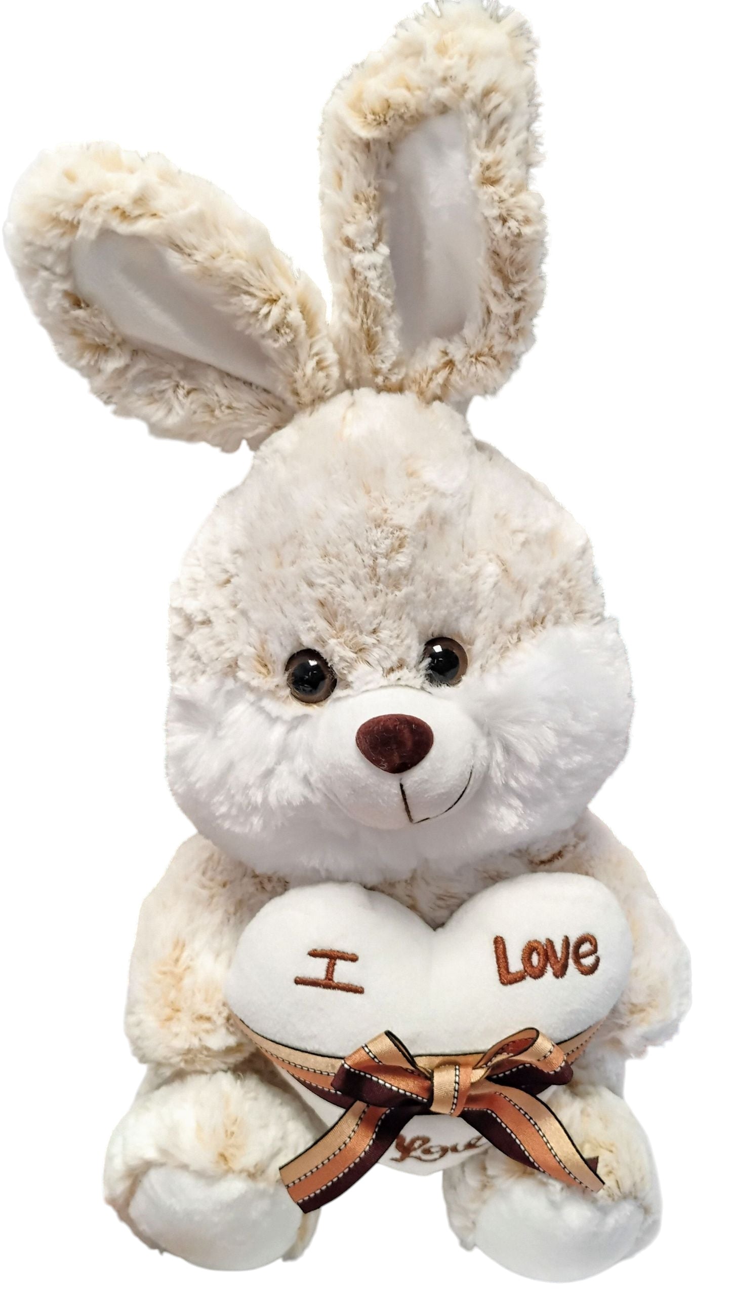 PLUSZOWY KRÓLIK Z SERCEM I LOVE YOU DUŻA MASKOTKA KRÓLIŚ 42CM E2506 EMAJ
