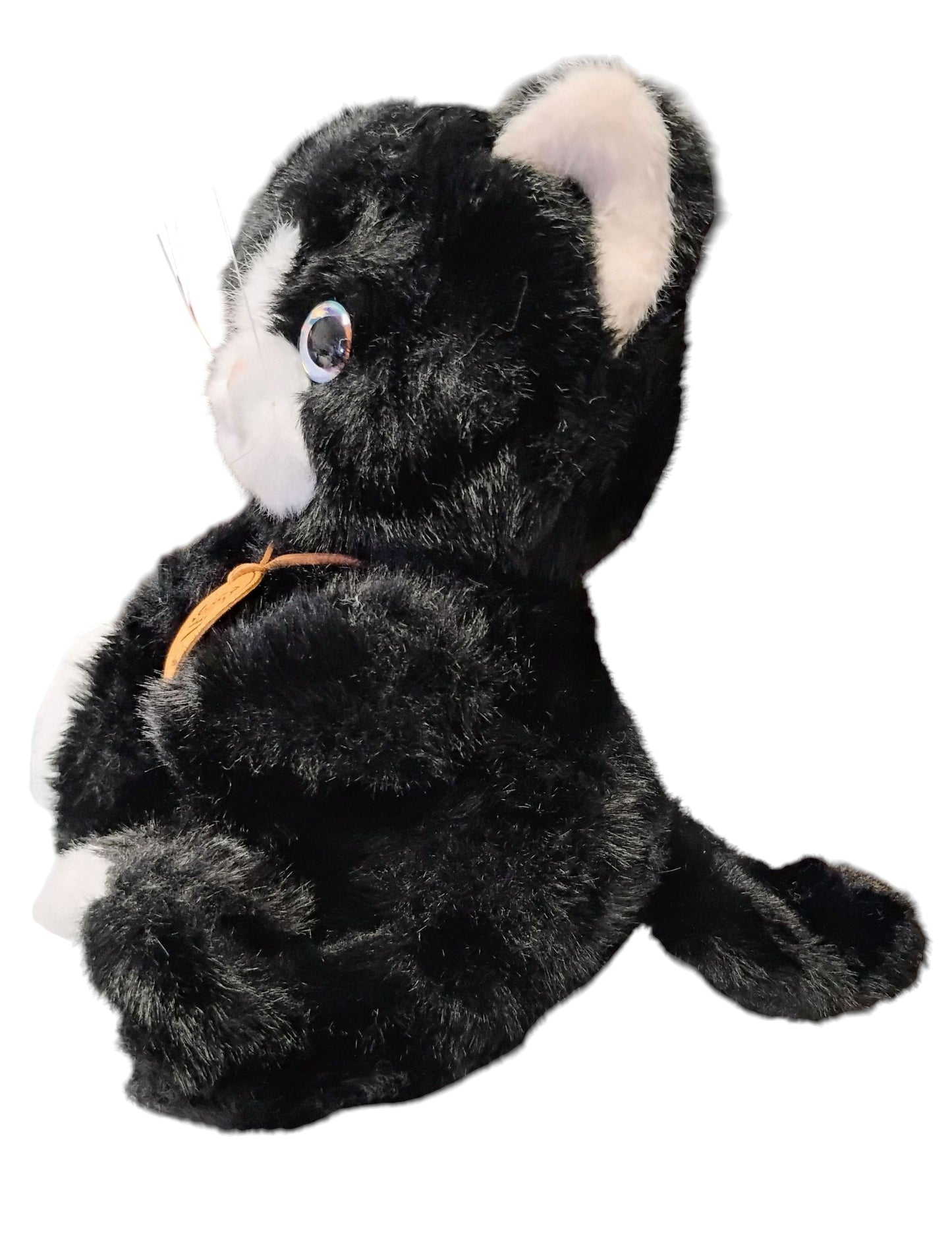 MASKOTKA PLUSZOWY KOTEK 23cm 3 KOLORY DO WYBORU UNIKATOWE OCZY E2739 EMAJ