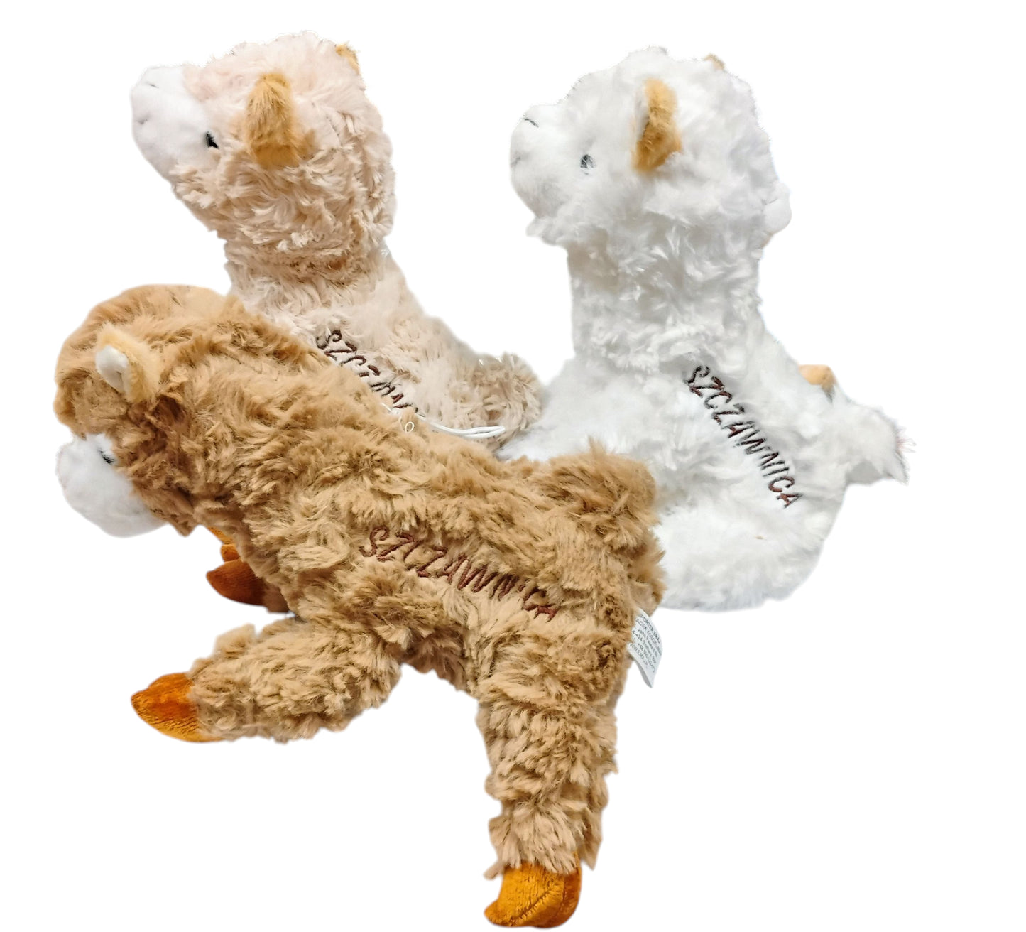 PLUSZAK OWCA SENSORYCZNA OWIECZKA LAMA 24CM KOLORY NAPIS GŁADKA E2728 EMAJ