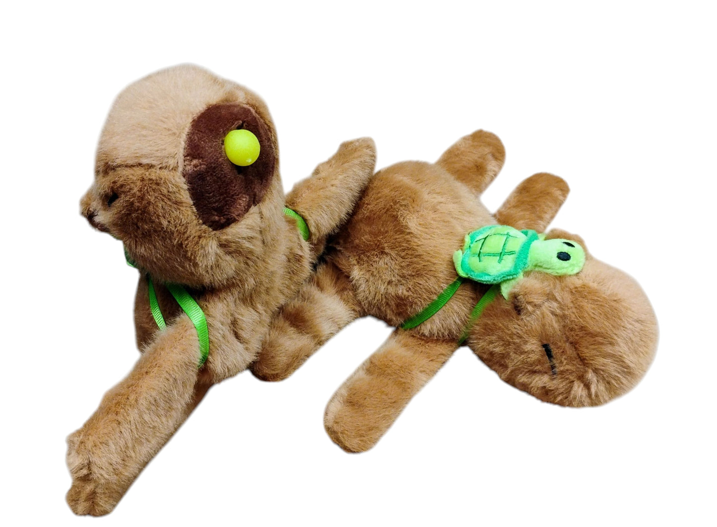 MASKOTKA OPASKA NA RĘKĘ KAPIBARA Z KOLOROWYM BALONIKIEM 18CM E2766 EMAJ