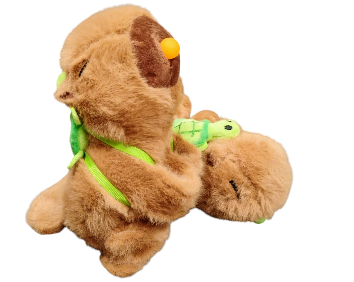 MASKOTKA OPASKA NA RĘKĘ KAPIBARA Z KOLOROWYM BALONIKIEM 18CM E2766 EMAJ