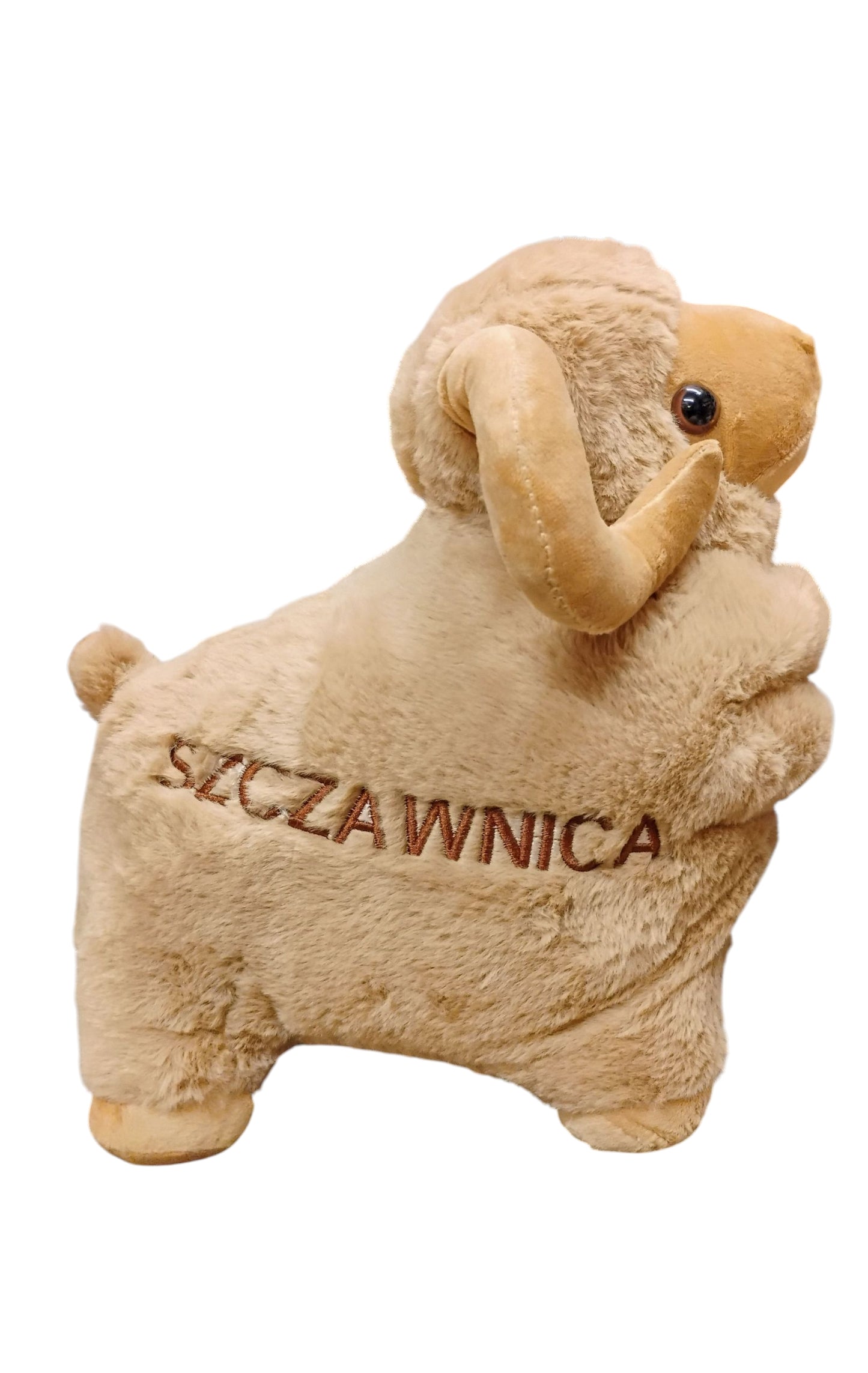 BECZĄCA PLUSZOWA MASKOTKA DUŻA OWCA BARAN 33x25cm SUPER JAKOŚĆ! E2651 EMAJ