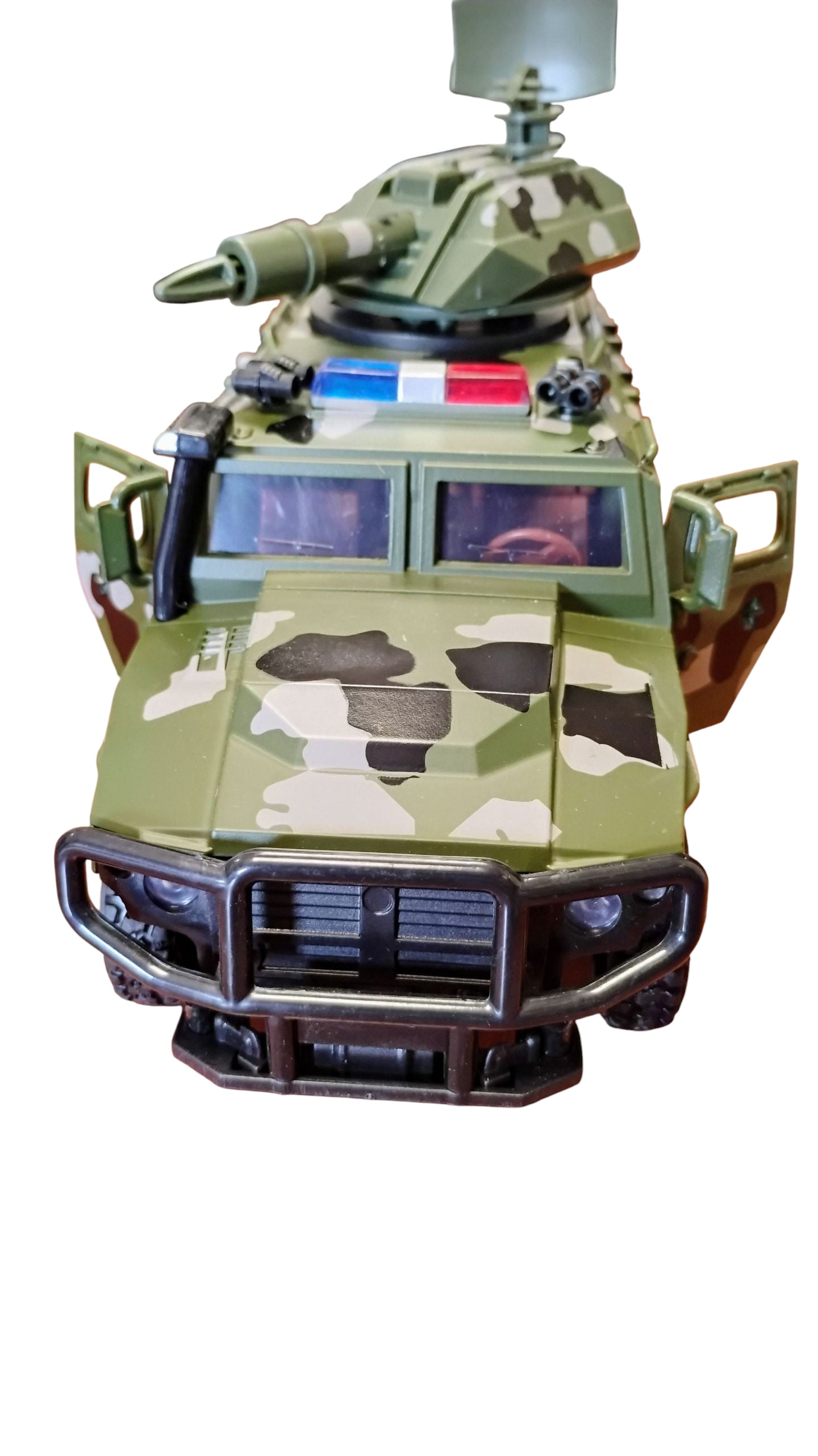 AUTO WOJSKOWE METAL 21CM LED DŹWIĘK WYMIENNE UZBROJENIE KOLORY E2514 EMAJ