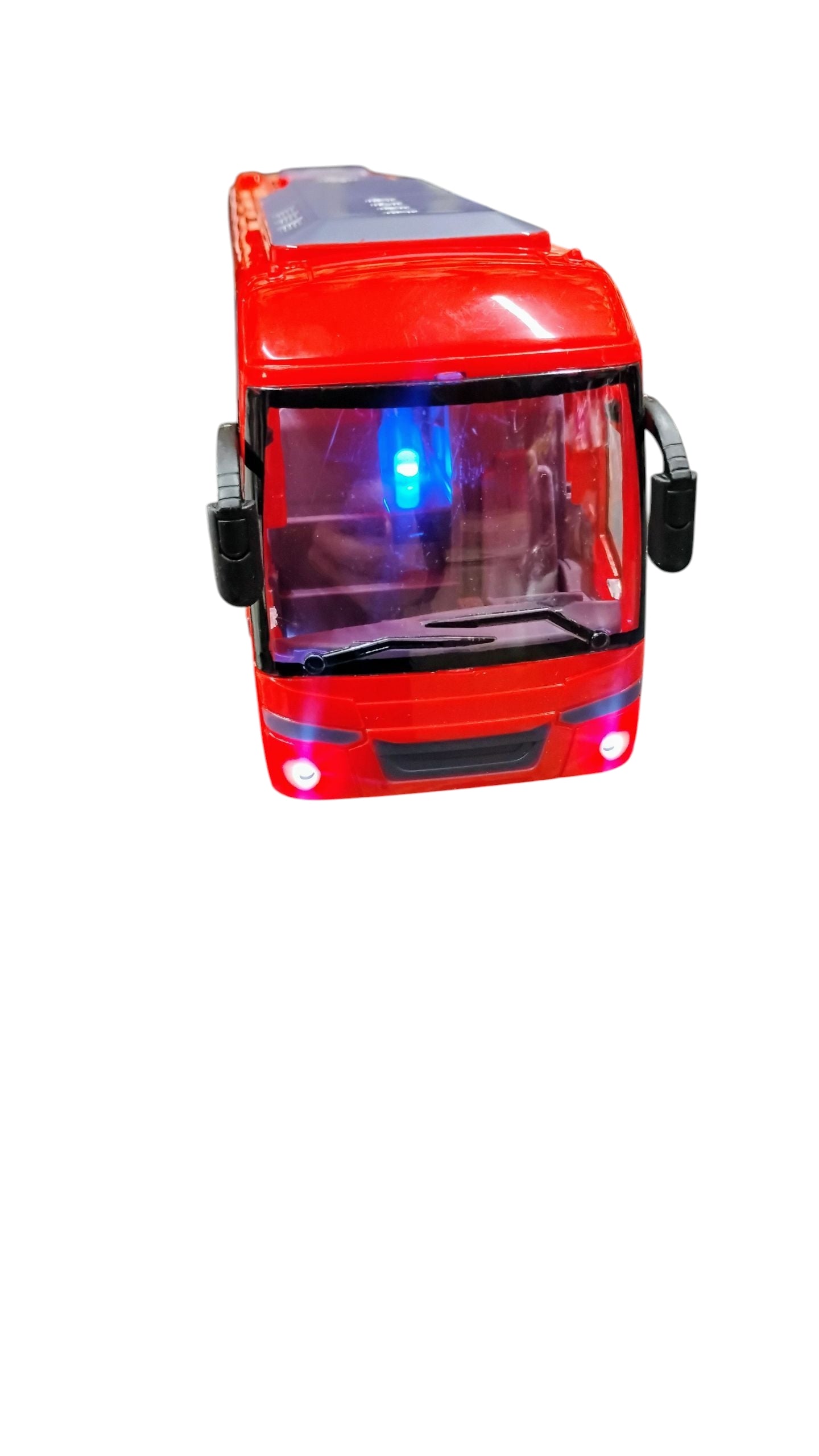 AUTOBUS CZERWONY ZDALNIE STEROWANY + PILOT RC 32CM LED, DŹWIĘKI E2596 EMAJ