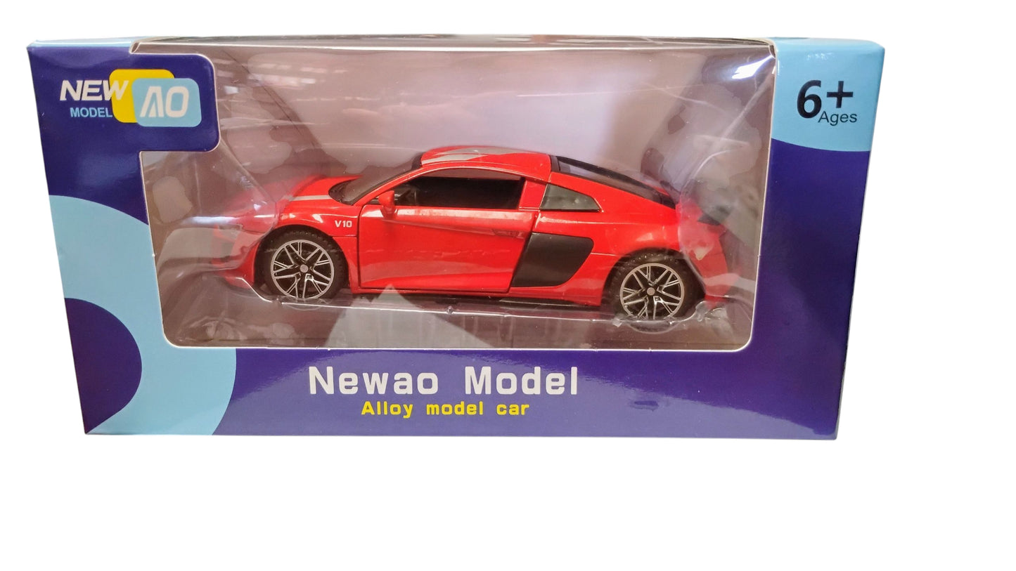SPORTOWE AUTKO MODEL METAL LED DŹWIĘK AUTO NAPĘD PULL-BACK 16CM E2536 EMAJ
