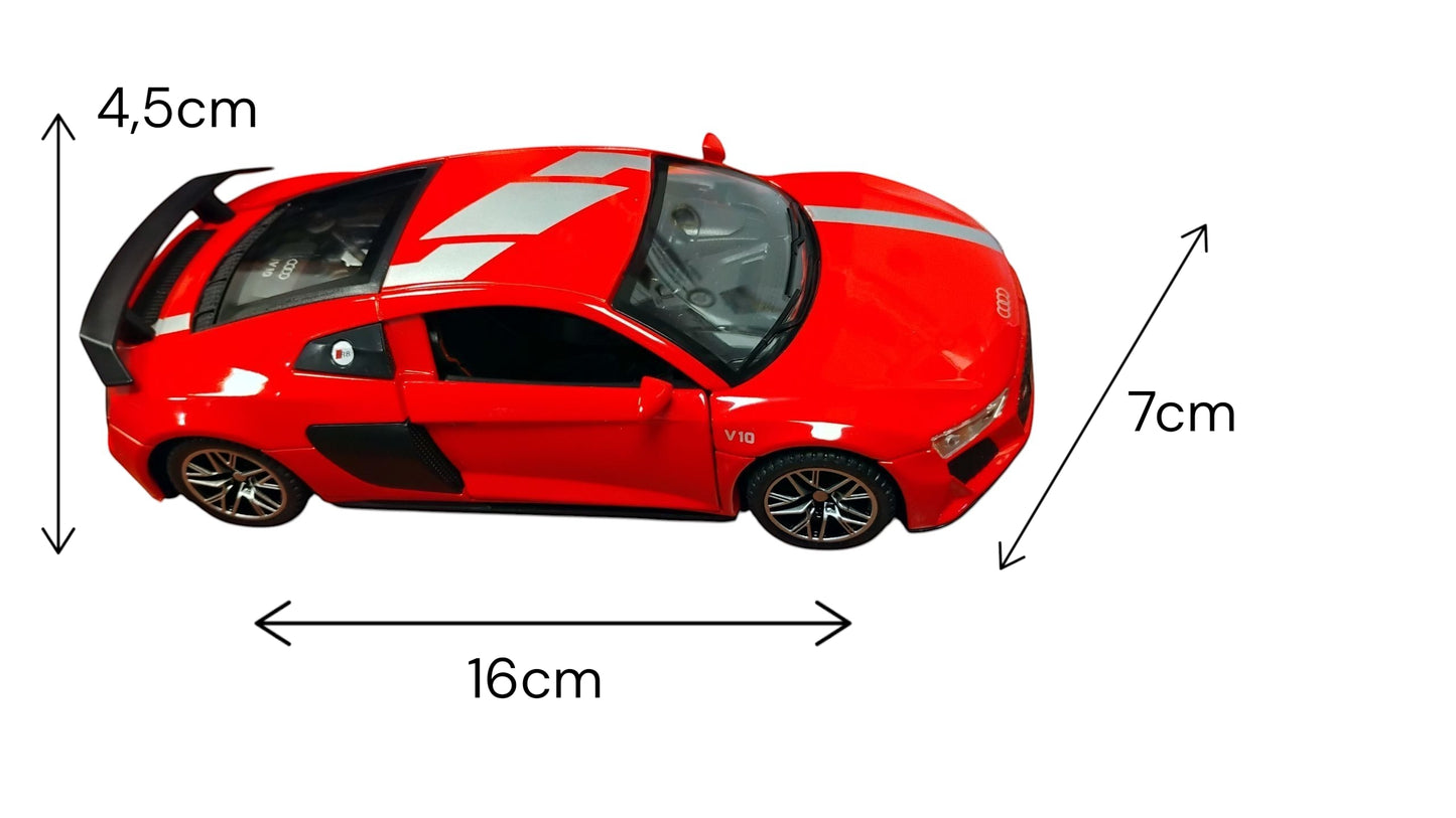 SPORTOWE AUTKO MODEL METAL LED DŹWIĘK AUTO NAPĘD PULL-BACK 16CM E2536 EMAJ
