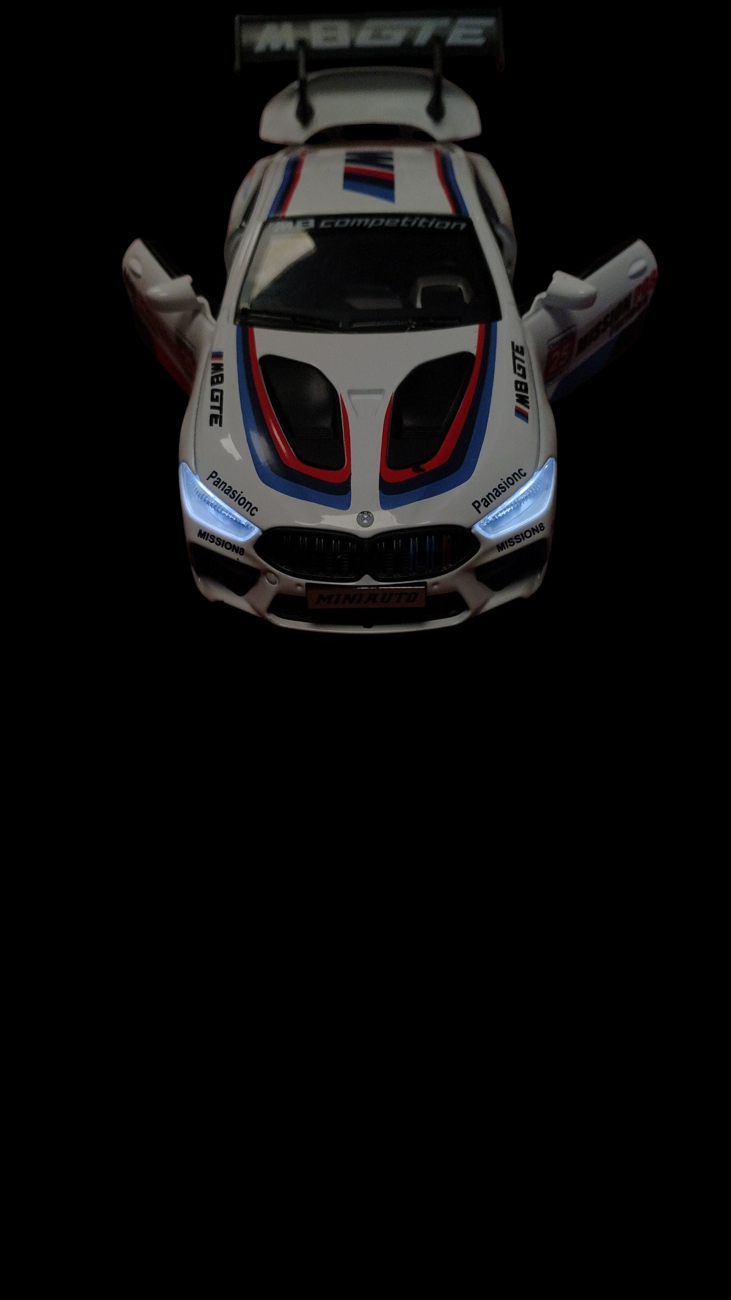AUTO METALOWE MEGA TURBO RACER 17CM SPORTOWY BOLID LED I DŹWIĘK E2543 EMAJ