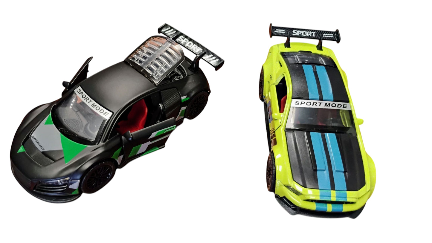 AUTO METALOWY SAMOCHÓD SPORTOWY 12cm LED DŹWIĘK NAPĘD PULLBACK E2559EMAJ