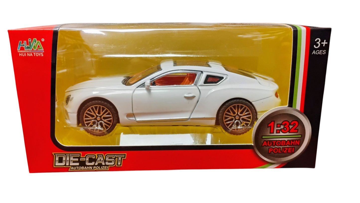 MODEL EKSLUZYWNE AUTO 15CM METAL LED DŹWIĘK CZARNY LUB BIAŁY E2542 EMAJ