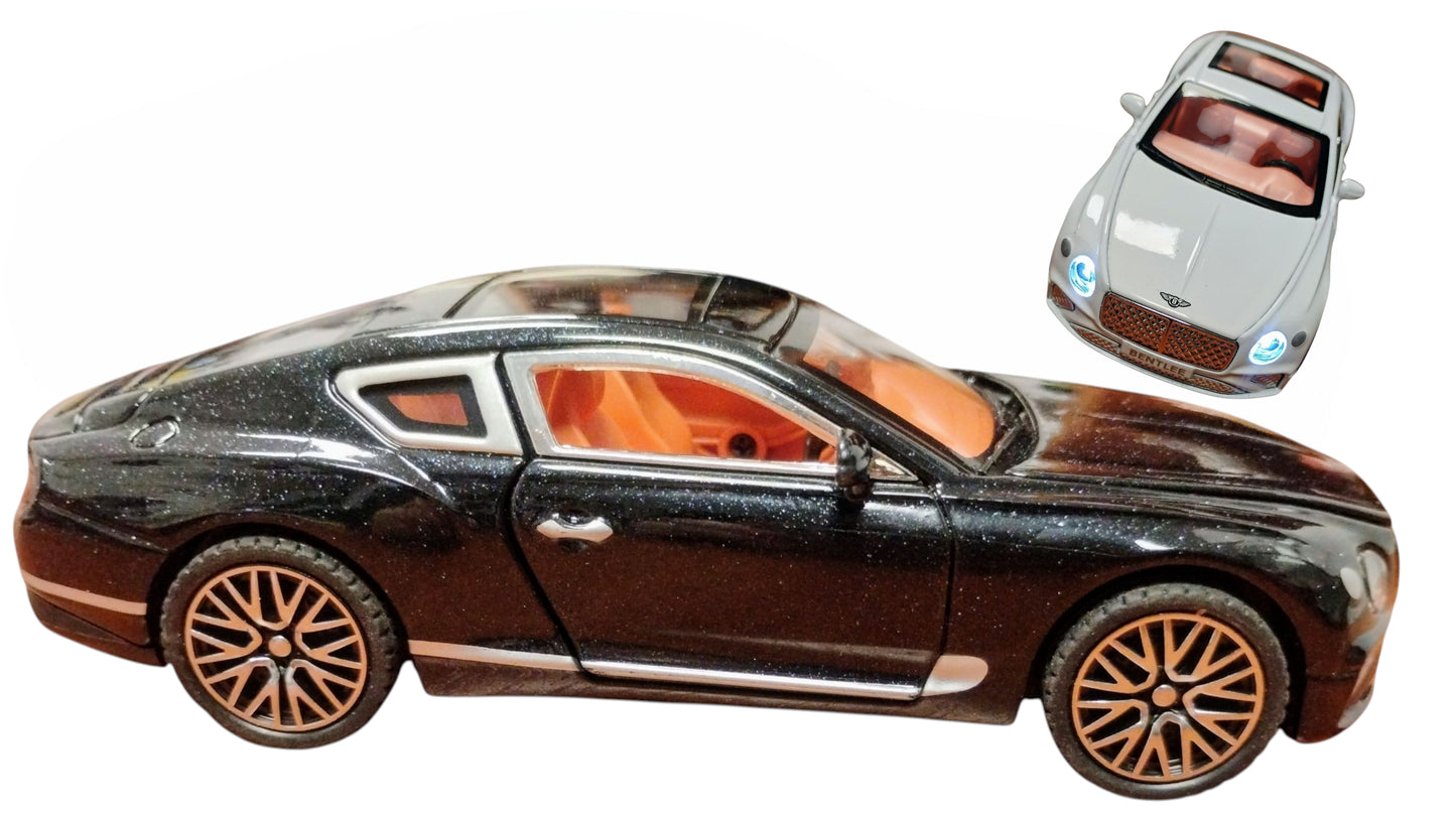 MODEL EKSLUZYWNE AUTO 15CM METAL LED DŹWIĘK CZARNY LUB BIAŁY E2542 EMAJ