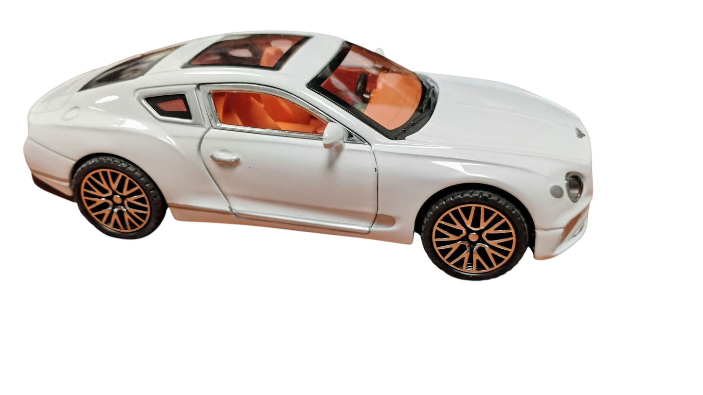 MODEL EKSLUZYWNE AUTO 15CM METAL LED DŹWIĘK CZARNY LUB BIAŁY E2542 EMAJ