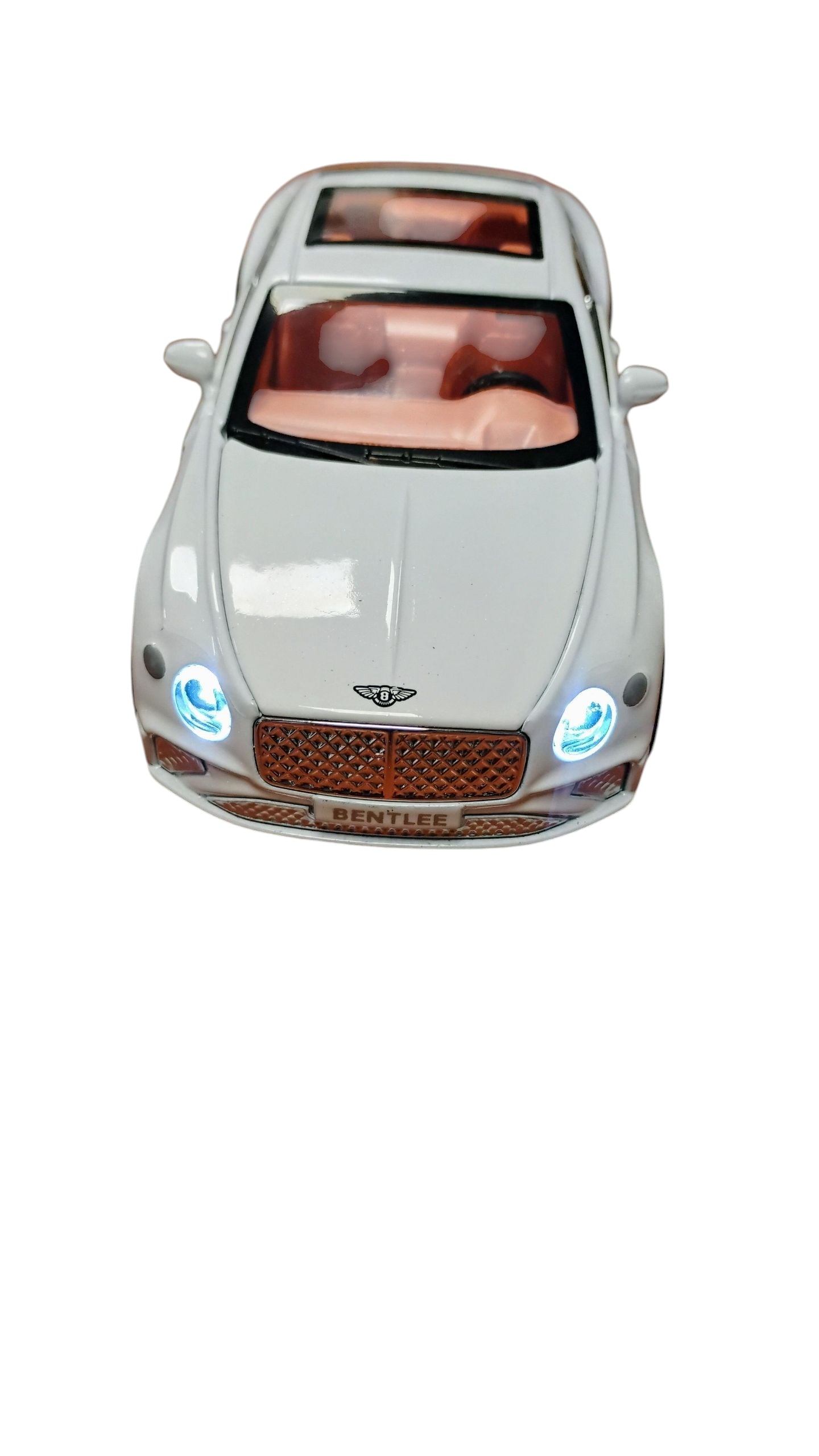 MODEL EKSLUZYWNE AUTO 15CM METAL LED DŹWIĘK CZARNY LUB BIAŁY E2542 EMAJ