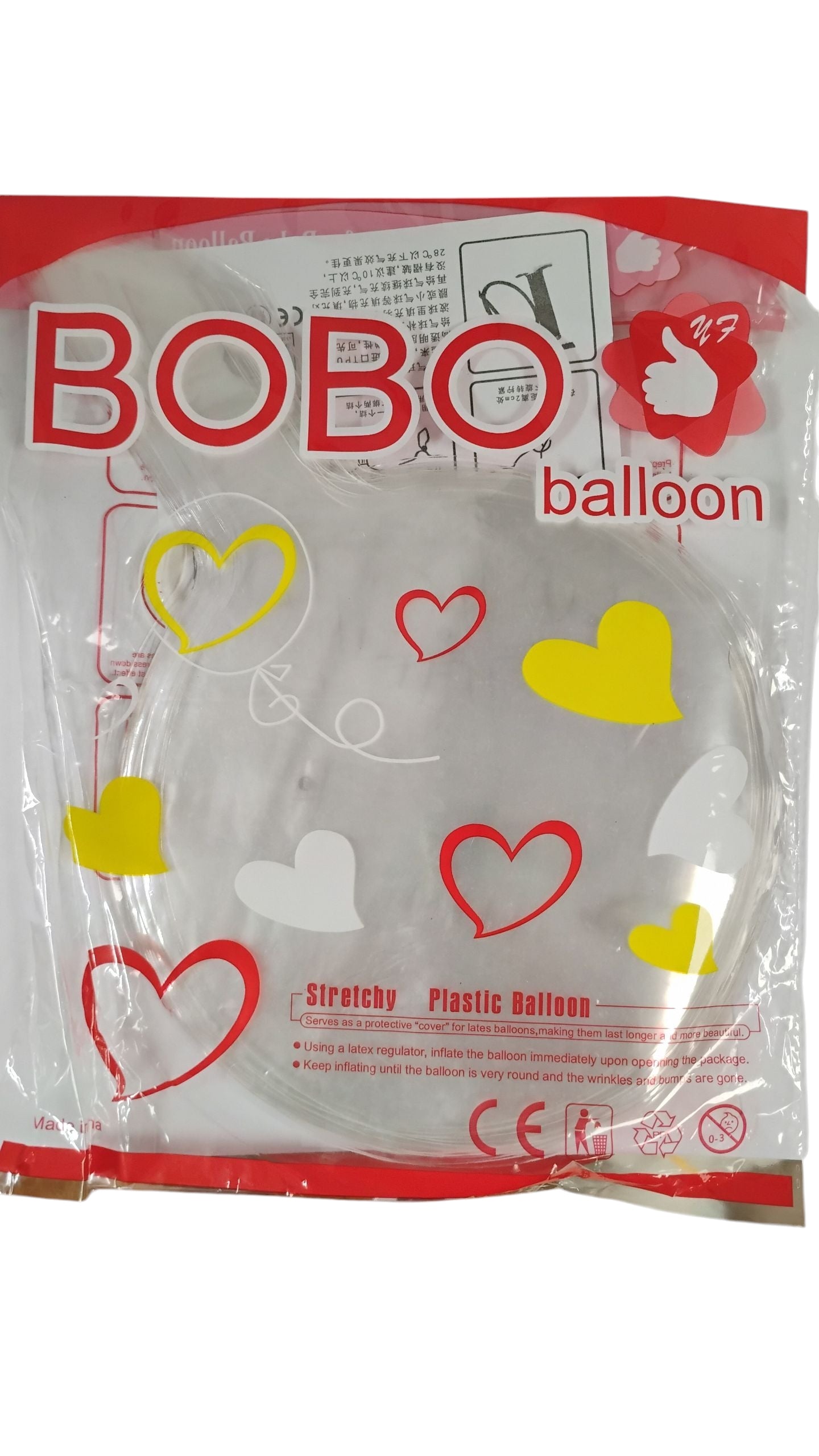 ZESTAW 50SZT BALON PRZEZROCZYSTY 20cm ZAPAS DO BALONÓW LEDOWYCH E1638 EMAJ