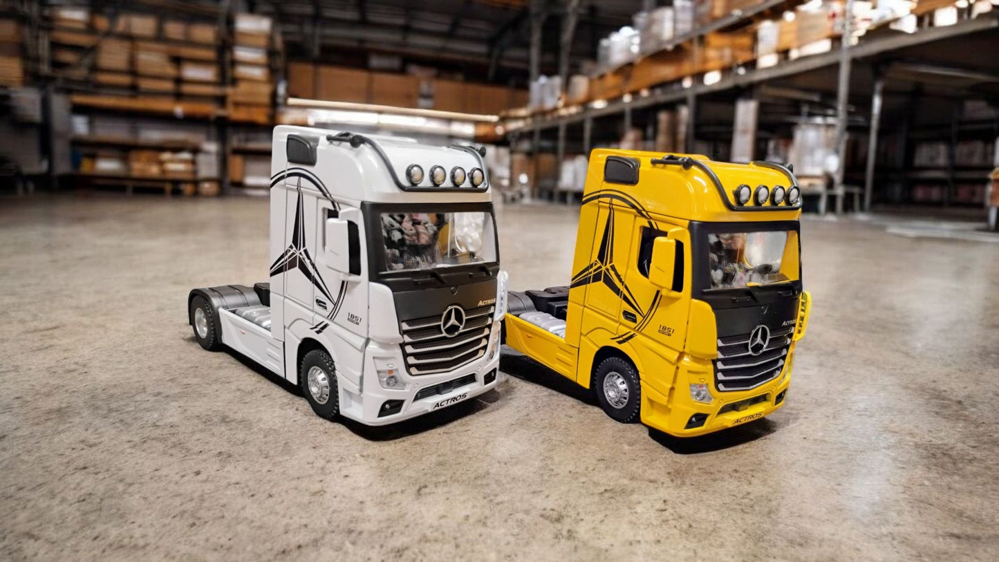 AUTO MODEL TRUCK METALOWY TIR CIĄGNIK SIODŁOWY 18CM 1:24 DŹWIEK E2548 EMAJ