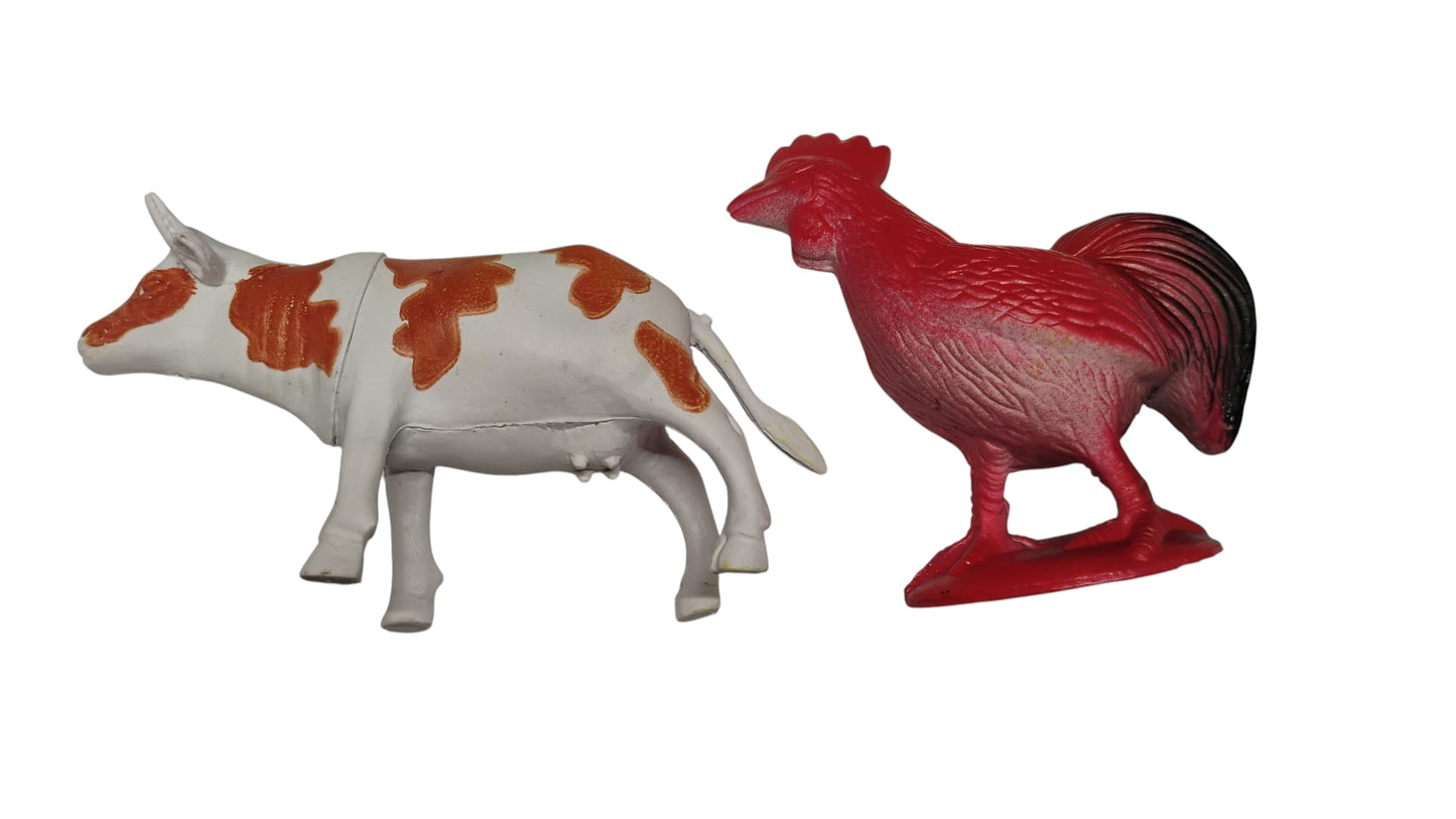 ZESTAW FIGUREK FARMA ZWIERZĄTKA DOMOWE ZAGRODA FIGURKI 7CM E1461 EMAJ
