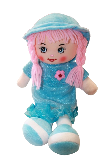 LALKA SZMACIANA W SUKNI BALOWEJ MIĘKKA 35CM E2257 EMAJ