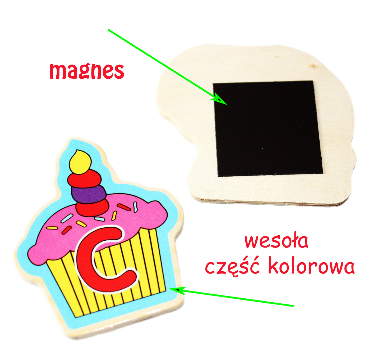 MAGNESY NA LODÓWKĘ EDUKACYJNE ZWIERZĄTKA ALFABET E0648 EMAJ