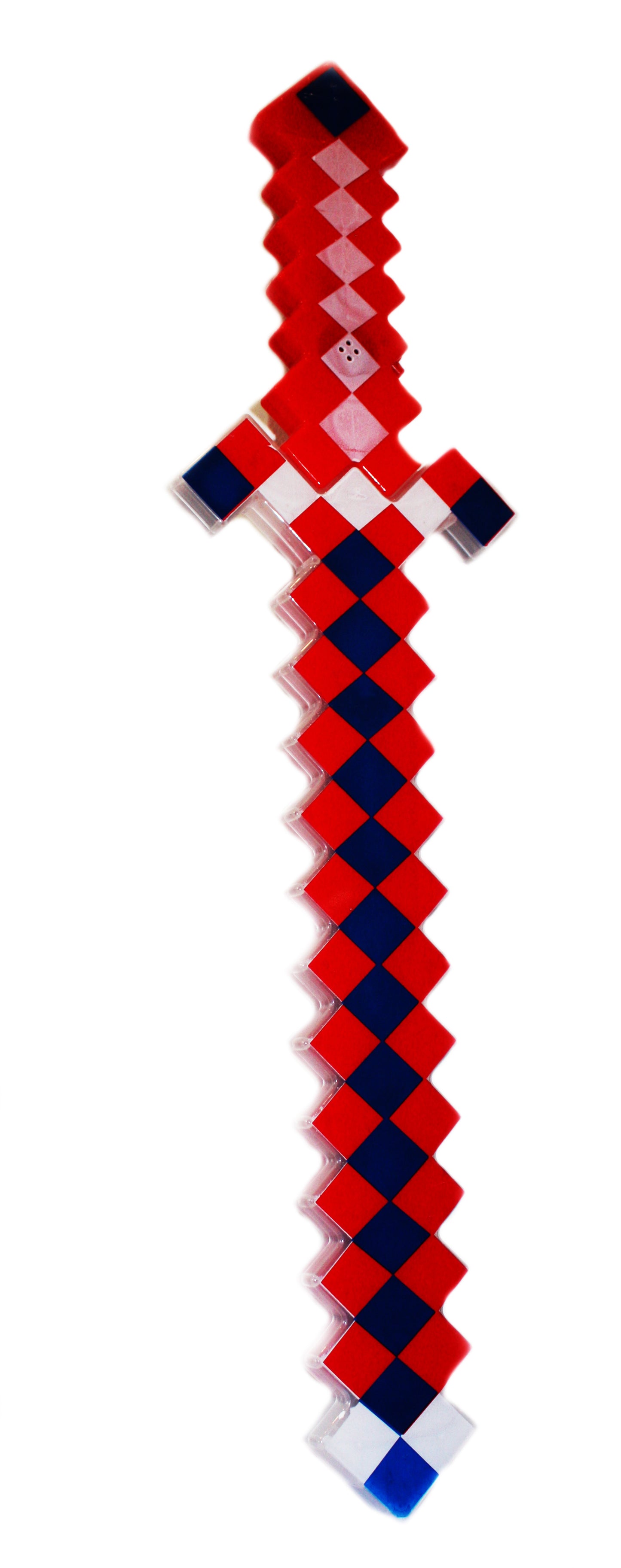 MIECZ ŚWIETLNY KLOCKI W STYLU ŁĄCZONYCH KWADRATÓW GADŻETY ŚWIECĄCE 63CM E0905 EMAJ
