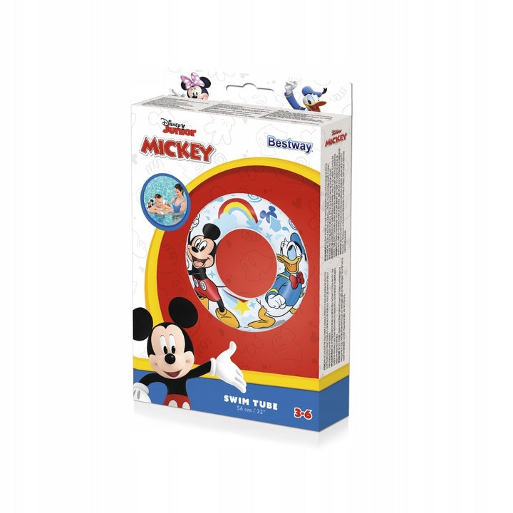 KOŁO DLA DZIECI DO NAUKI PŁYWANIA 56 cm DISNEY MICKEY BESTWAY EMAJ