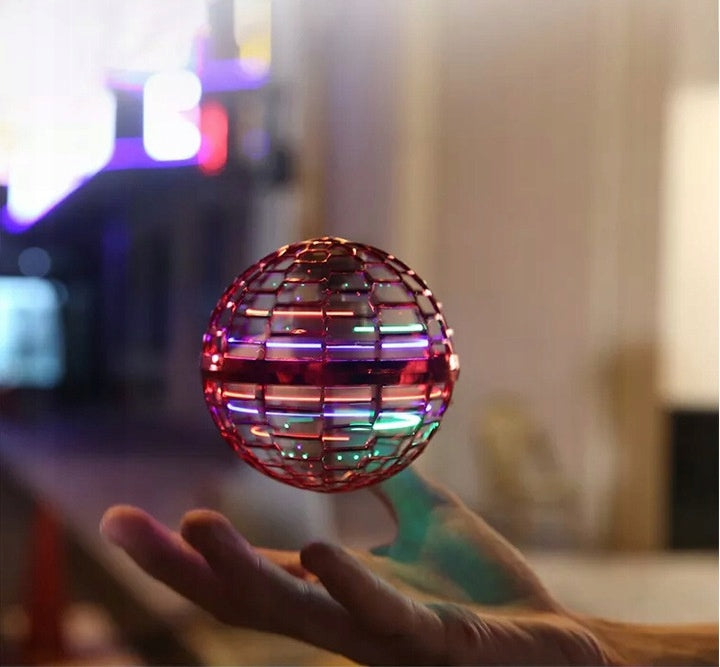 LATAJĄCA PIŁKA FIDGET SPINNER Flynova LED ŚWIECI KULA 2051 EMAJ