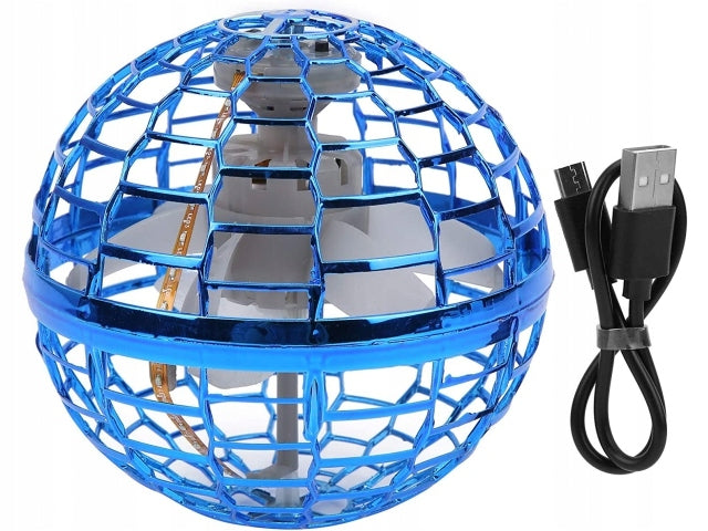 LATAJĄCA PIŁKA FIDGET SPINNER Flynova LED ŚWIECI KULA 2051 EMAJ