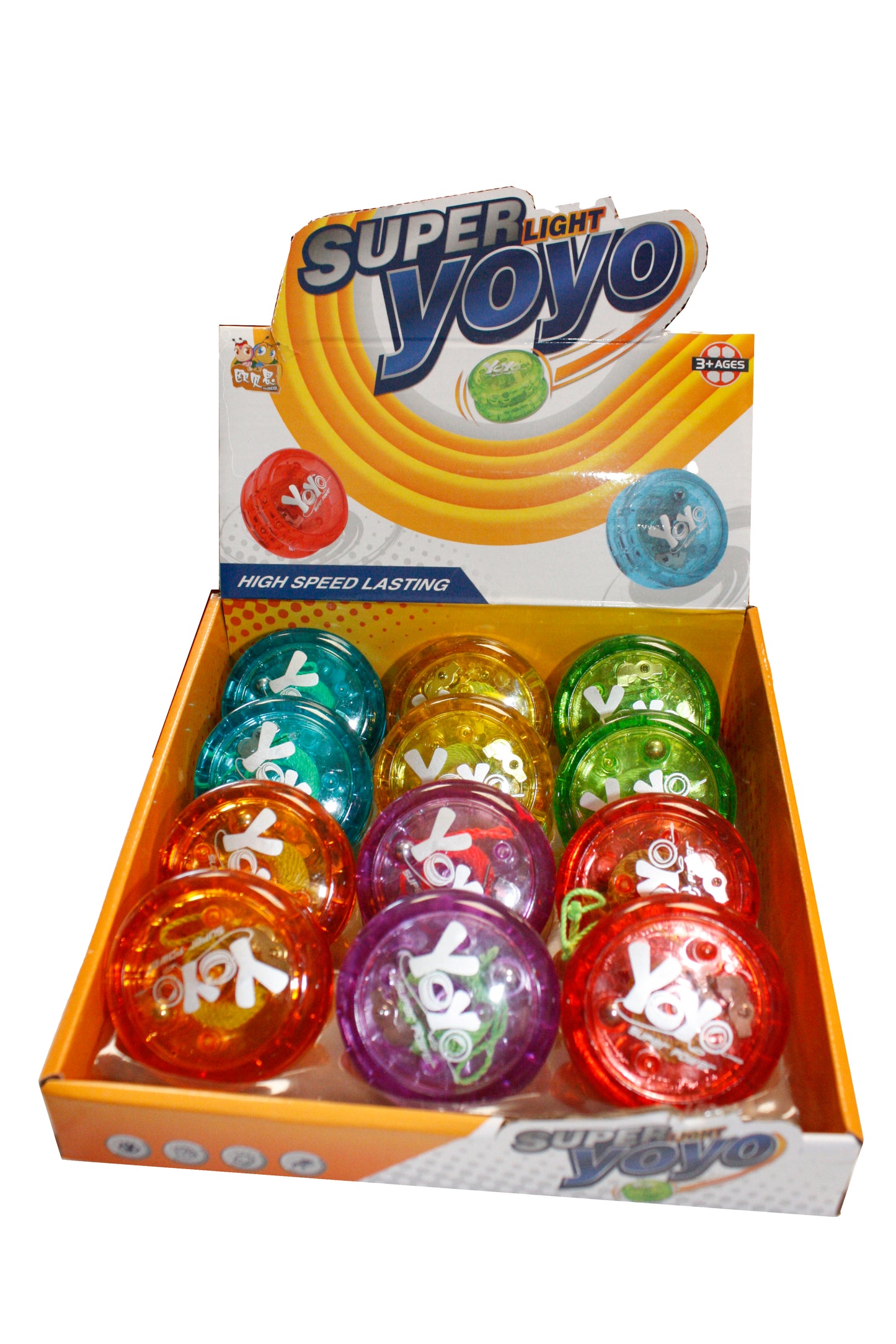 JOJO YOYO KOLOROWE JASKRAWE KOLORY 7cm ŚWIECĄCE SZNUREK E1692 EMAJ