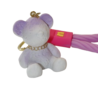 BRELOK MIŚ IMITACJA GIPSOWEJ FIRGURKI 6CM E1886 EMAJ