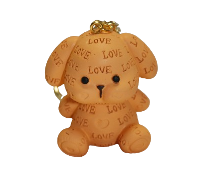 BRELOK KRÓLIK ANIMACJA LOVE IMITACJA GIPSU 5CM ZŁOTE ZAPIĘCIA E2134 EMAJ