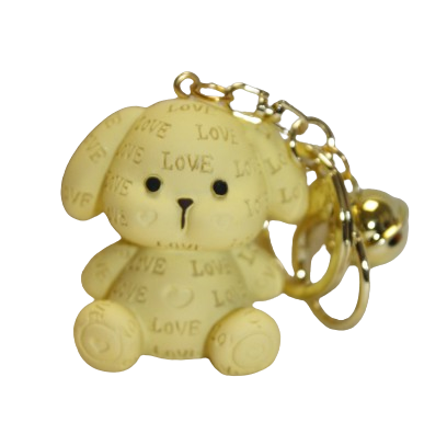 BRELOK KRÓLIK ANIMACJA LOVE IMITACJA GIPSU 5CM ZŁOTE ZAPIĘCIA E2134 EMAJ
