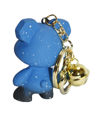 BRELOK MIŚ OCZKA XX CIENIOWANE KOLORY NAKRAPIANY 6CM E2135 EMAJ