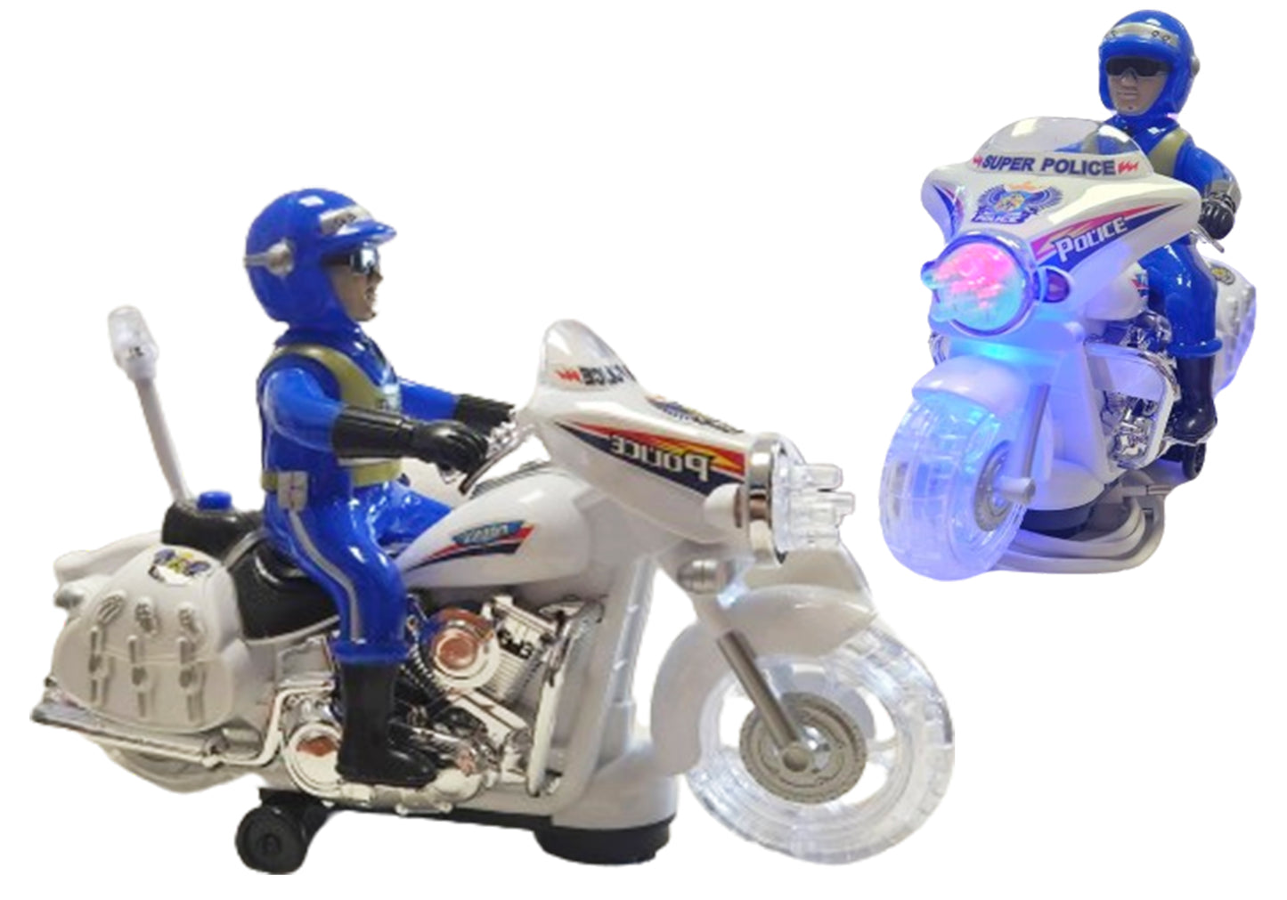 MOTOR Z POLICJANTEM DŻWIĘKI ŚWIATŁA ODGŁOSY POLICYJNE ZATRZYMANIE 23CM E2012 EMAJ