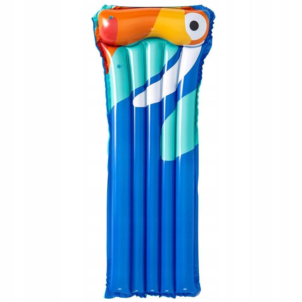 MATERAC DMUCHANY TUKAN NIEBIESKI RÓŻOWY 183 x 76 cm BESTWAY 9704 EMAJHURTOWNIA
