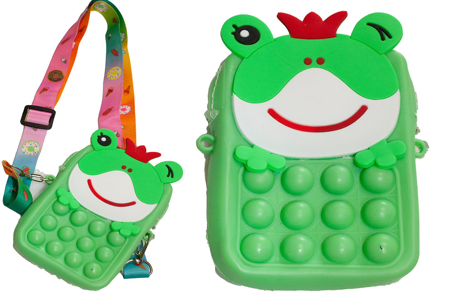 TOREBECZKA POPIT ŻABKA TOREBKA NA TELEFON KIESZONKOWE 13cm E1356 EMAJ