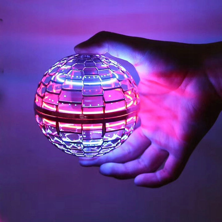 LATAJĄCA PIŁKA FIDGET SPINNER Flynova LED ŚWIECI KULA 2051 EMAJ